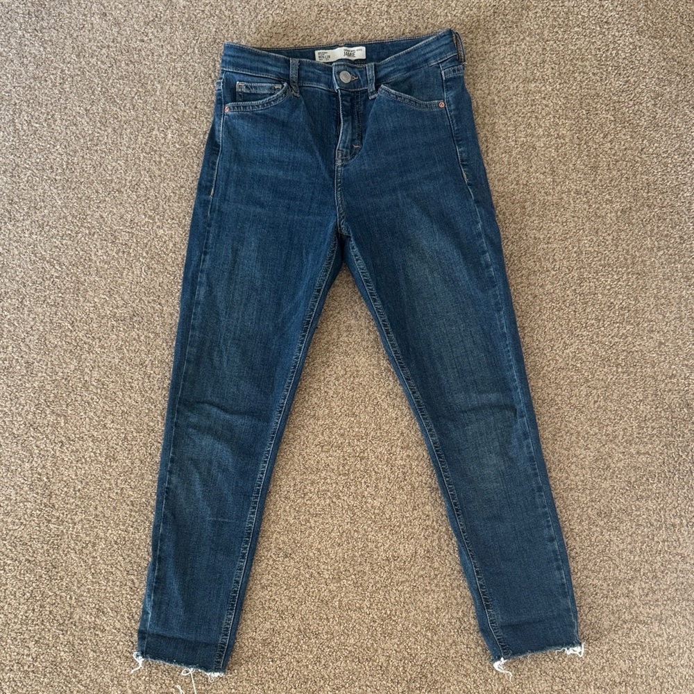 Topshop Dark Blue Skinny Jeans